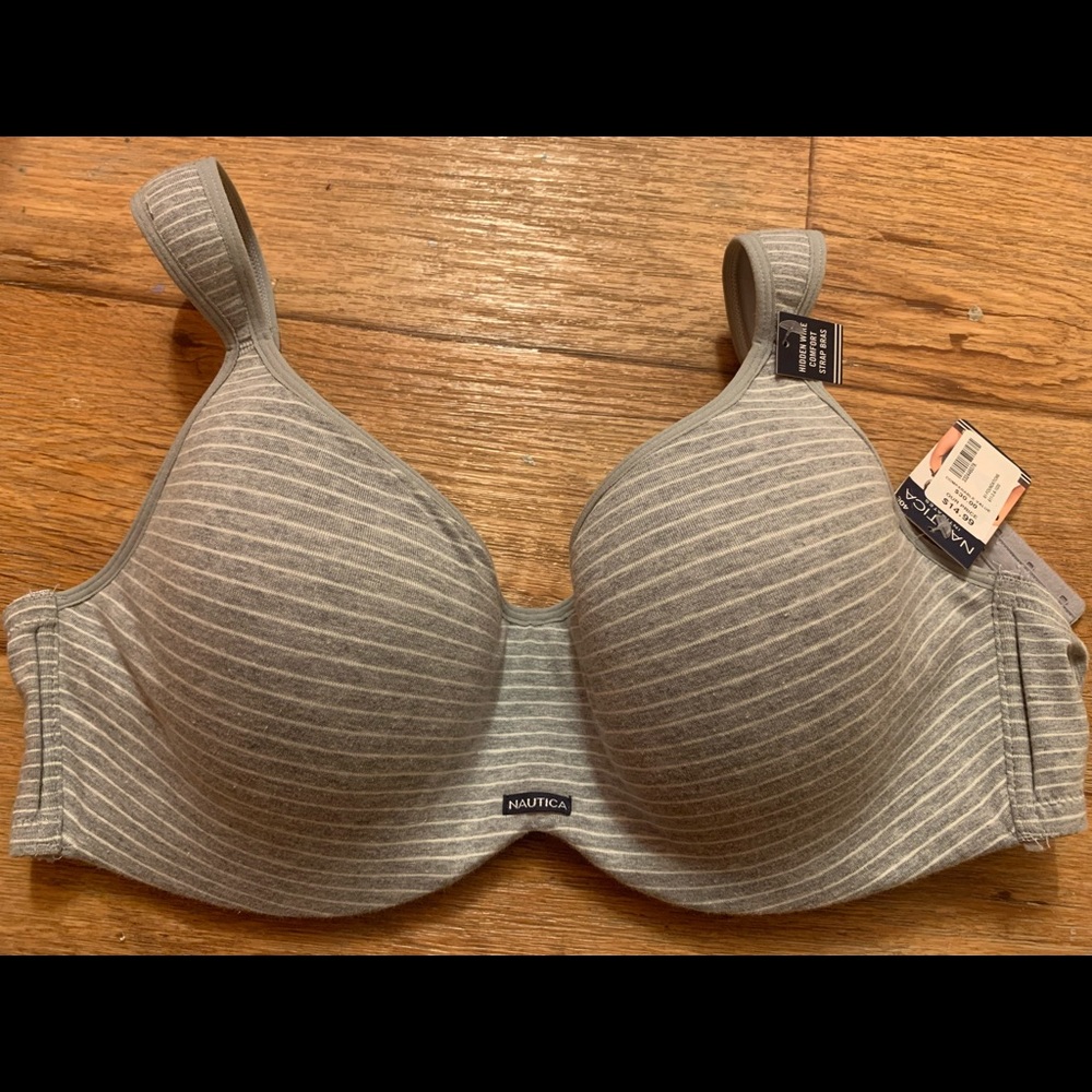Brand New Nautica Gray Wire Bra!